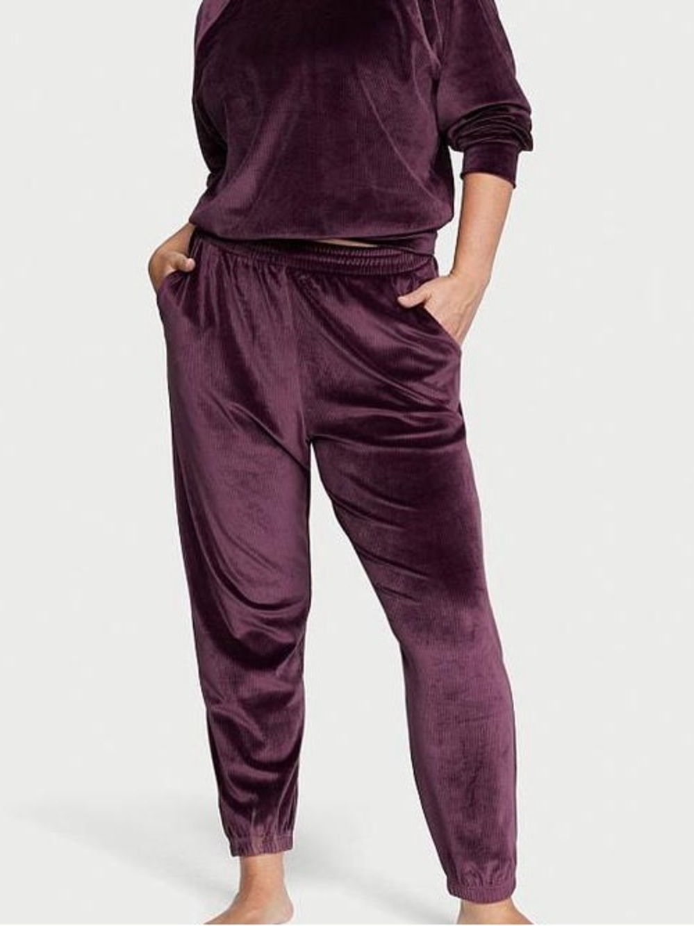 VICTORIA'S SECRET Velour Ribbed Lounge Pants
